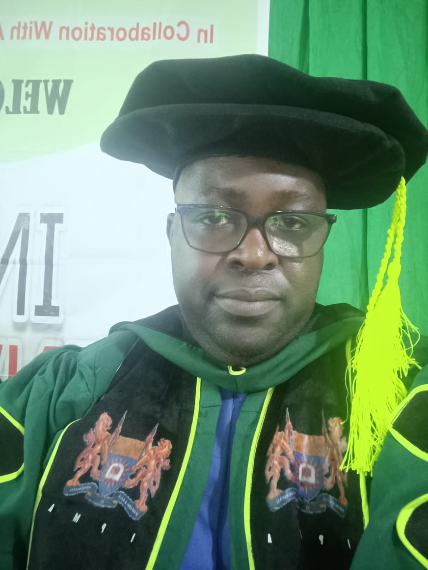 IPMA Fellow in academic regalia